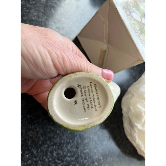 Vintage Beswick Rebecca Puddle Duck Figurine F. Warne 1981 #54 Beatrix Potter - Picture 5 of 6